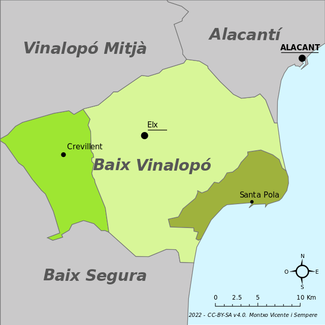 ملف Mapa del Baix Vinalopó svg المعرفة