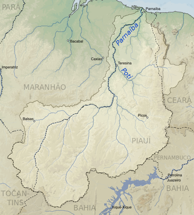 Parna Ba River Basin Map Svg