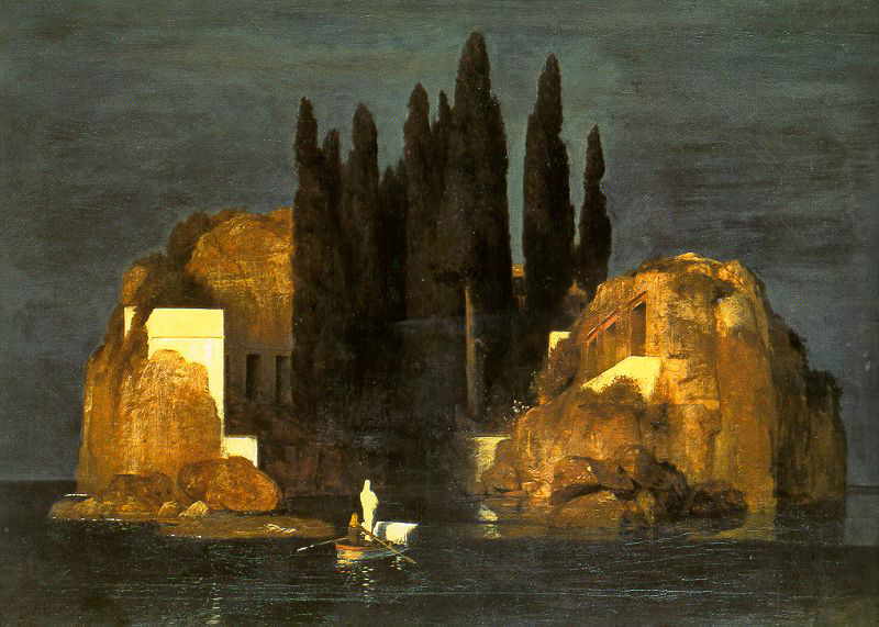 لوحة " جزيرة الموتى "  Isola_dei_Morti_IV_%28Bocklin%29