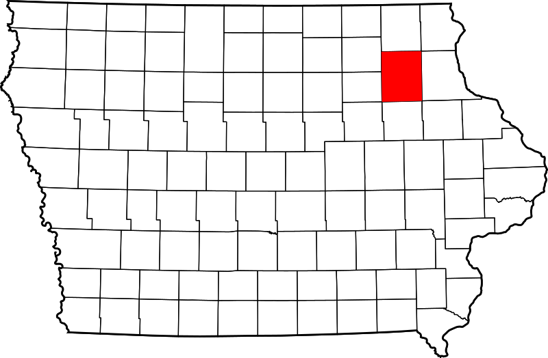 ملفmap Of Iowa Highlighting Fayette Countysvg المعرفة 7153