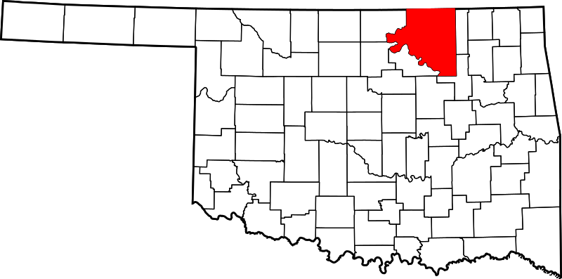 ملفmap Of Oklahoma Highlighting Osage Countysvg المعرفة 0593