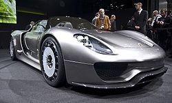 Silver open top concept car