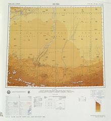 Map including most of northern Hotan Prefecture area (USATC, 1971)[ت]