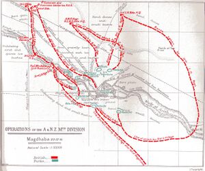 Battle map of Magdhaba