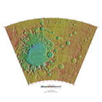 Topographical map of Argyre quadrangle