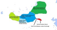 Xinjiang's Tarim Basin and Turfan Basin with its native Indo-European inhabitants before Turkification.