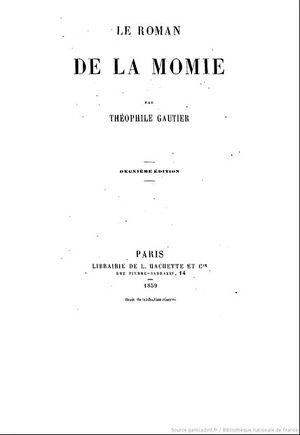 Le Roman de la Momie-Theophile Gautier 1858.JPG