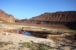 El Muweilih Crater in Sudan: Natron-rich clay on the crater floor