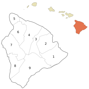 District subdivision of Hawaii County