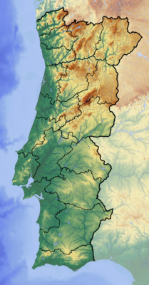 Portugal location map Topographic.png