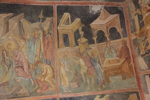 A fresco in a church