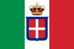 Flag of Italy (1861-1946) crowned.svg