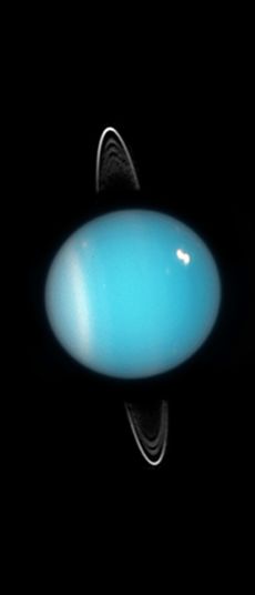 Uranus with clouds