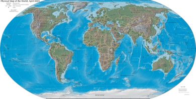 خريطة الأرض