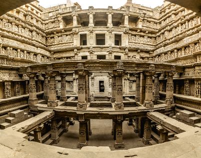 Rani ki vav is a stepwell, built by the Chaulukya dynasty, located in Patan; the city was sacked by Sultan of Delhi Qutb-ud-din Aybak between 1200 and 1210, and it was destroyed by the Allauddin Khilji in 1298.[36]