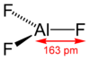 Aluminum fluoride in the gas phase at 1000°C