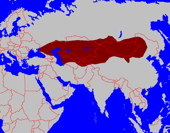 Location of Göktürk Khaganate