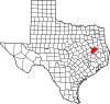 State map highlighting Houston County