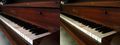 Stereoscopic Picture of Piano Keys (for cross viewing)