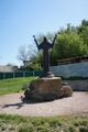 A statue near the church