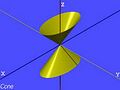 Elliptic cone