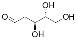 D-deoxyribose chain.svg