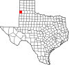 State map highlighting Parmer County