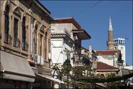 View of the old city and the Muslim mosque.