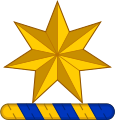 Commonwealth Star as the crest of Coat of Arms of Australia