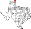 State map highlighting Lipscomb County