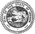 Seal of Indiana (1950–1963)