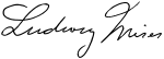 Ludwig von Mises signature.svg