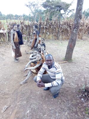 Kalenjin initiates in seclusion in the jungle in Kenya