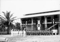 قوات الشرطة في دوالا يوم ميلاد كياسر، 1901.