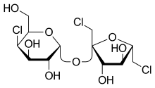 Haworth projection of sucralose.svg