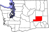 State map highlighting Adams County