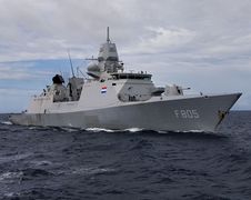 Dutch frigate Evertsen of the Zeven Provinciën class