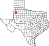 State map highlighting Hockley County