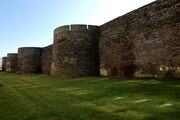 Lugo's Roman walls, Galicia, Spain, a UNESCO World Heritage Site