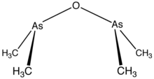 Line structure model of cacodyl oxide