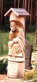 Pensive Christ in a Lithuanian cemetery