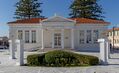 View of the Paphos Municipal Library, with the plaza infront