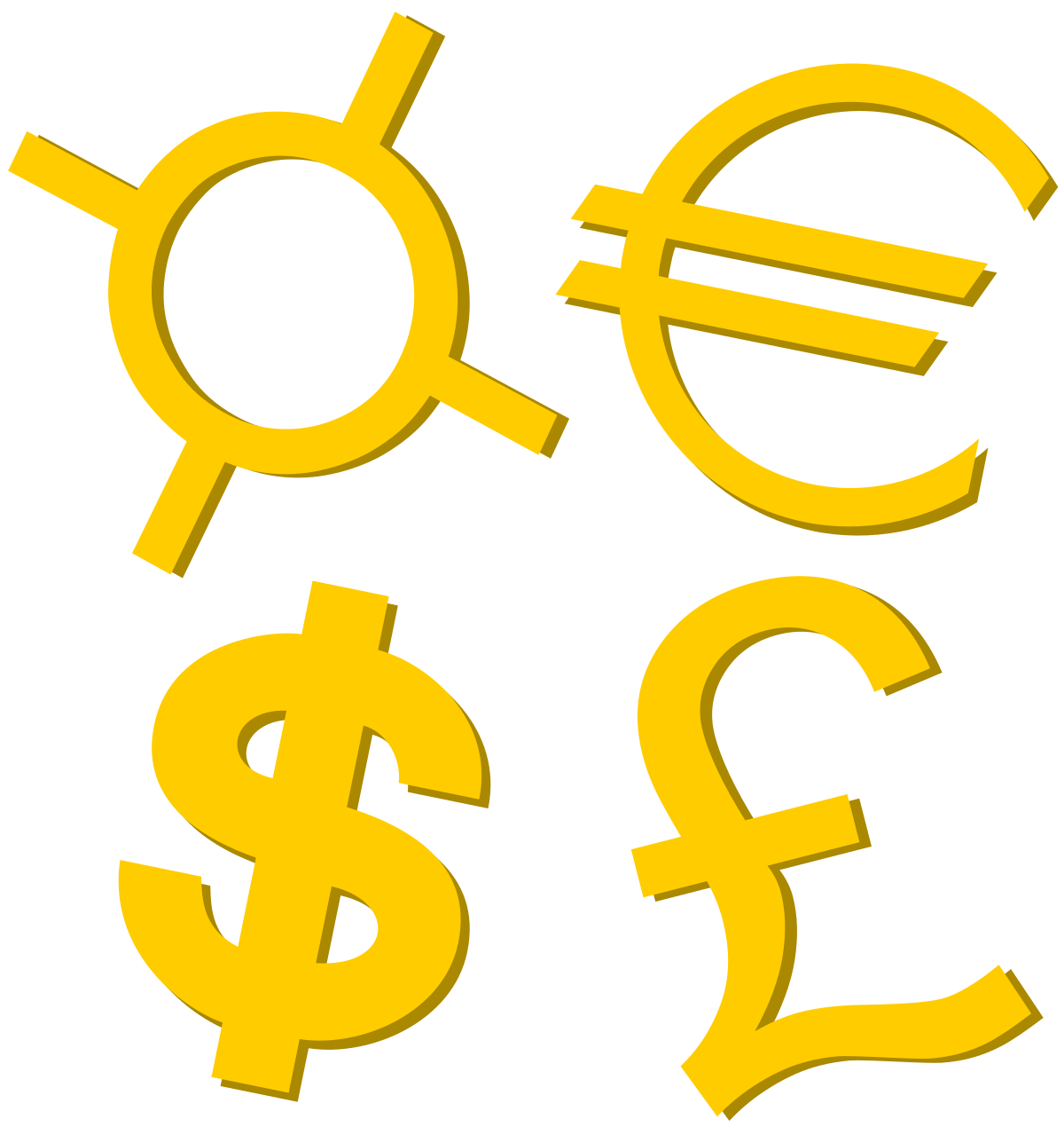 gold-currency-symbols-svg