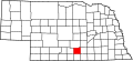 State map highlighting Kearney County