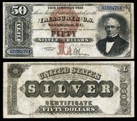 $50 Silver Certificate, Series 1880, Fr.327, depicting Edward Everett