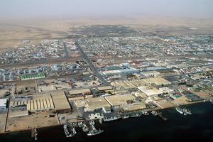 May 2005 aerial photograph of the harbour area