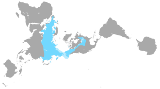 Woolly Mammoth Late Pleistocene Dymaxion Biogeographic Distribution.png