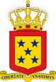 Coat of arms of the Netherlands Antilles after 1986.
