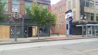 Businesses in downtown Columbus, Ohio, that were damaged in the violent protests