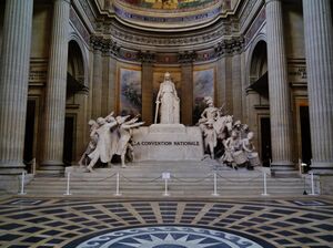 National Convention Altar or also called Republican Altar, inside the Panthéon in Paris. The term grande école originated in 1794 after the French Revolution, upon the creation of the École normale supérieure, of the École centrale des travaux publics (later École polytechnique, France's foremost Grande Ecole of Engineering, abbreviated nowadays as "ℓ'X" in French) by the mathematician Gaspard Monge and Lazare Carnot and of the French National Conservatory of Arts and Crafts by the abbot Henri Grégoire, which all resulted from the National Convention.